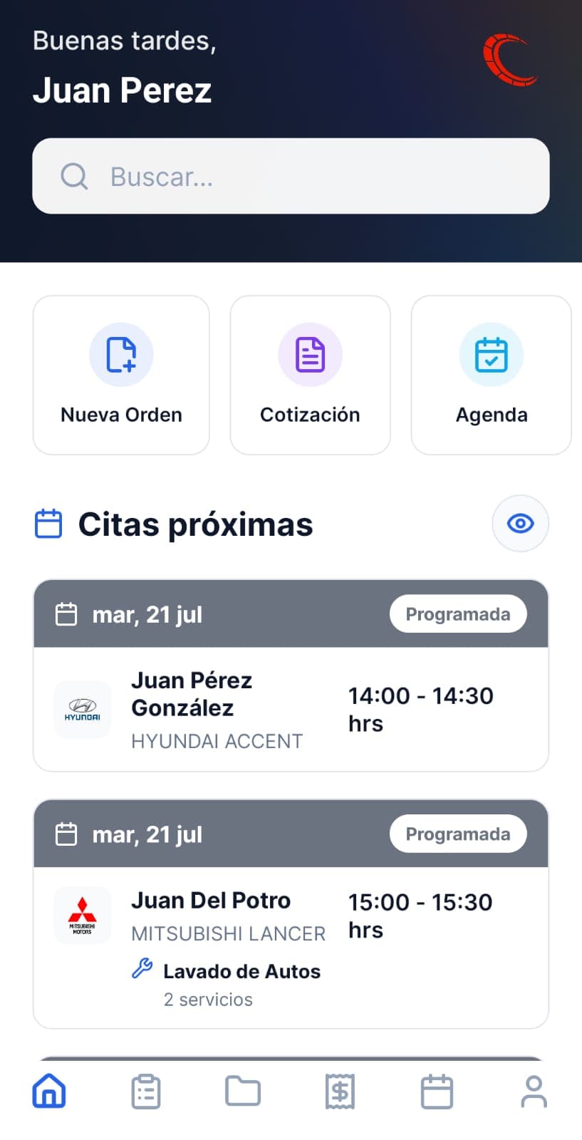 Clervice WORK, inicio del día